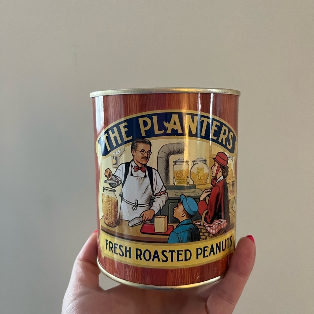 Vintage 1982 Planters Fresh Roasted Peanuts Tin
